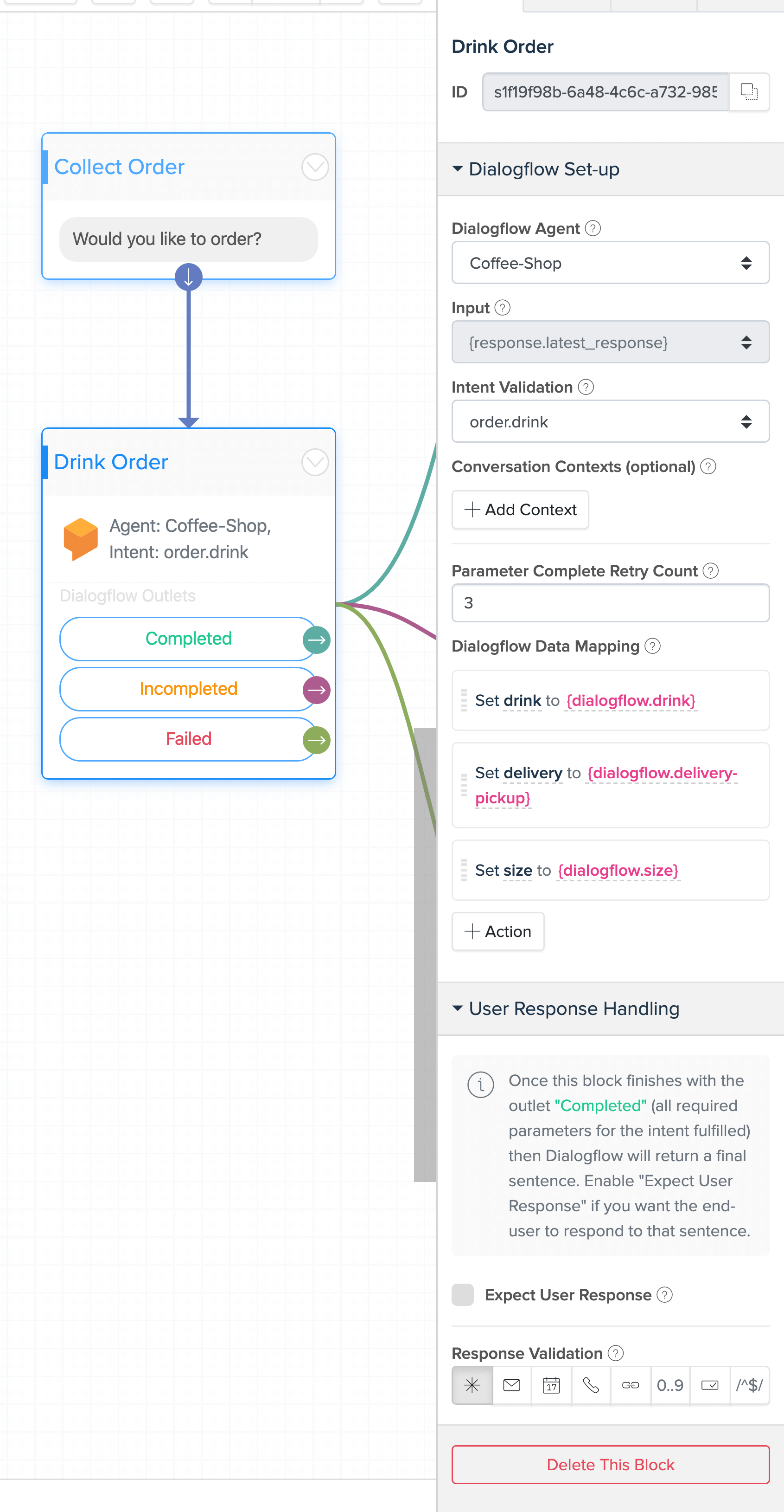 dialogflow translate bot