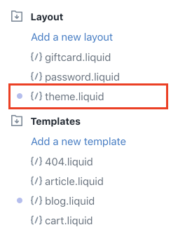 Open theme liquid editor